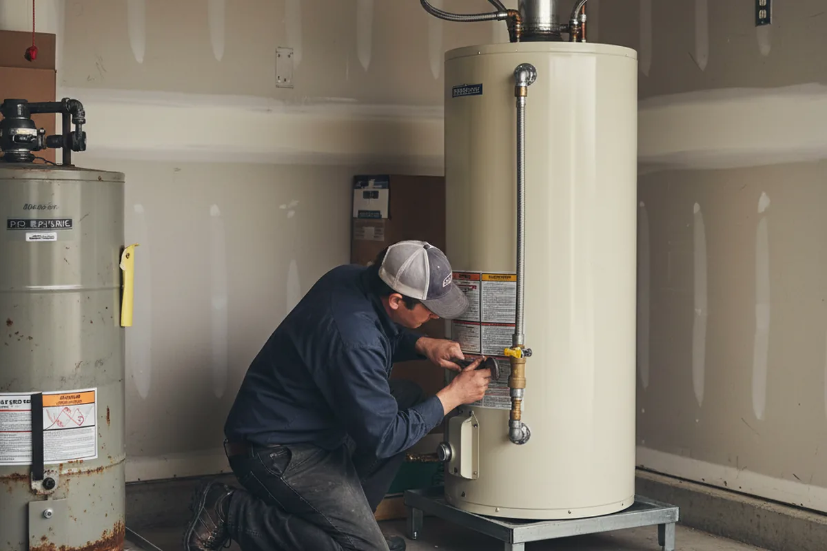 Water heater and shutoff valve replacement in Cochranville